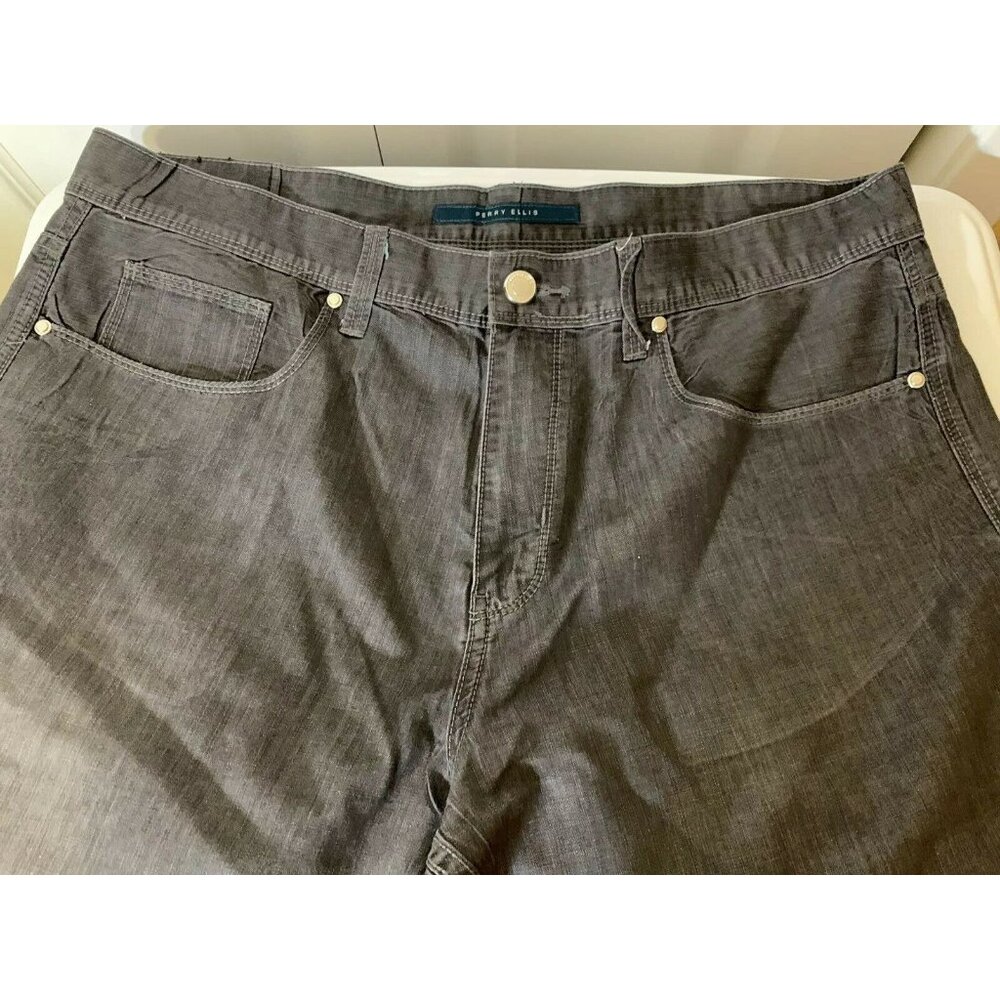 Perry‎ Ellis America Men’s Sz 38 X 32 Black Denim Jeans Cotton Blend